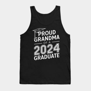 Proud Grandma of a 2024 Graduate Senior Class Family Graduation Tank Top